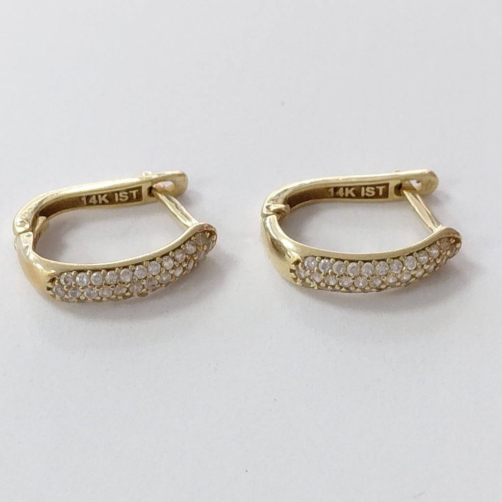 ARETES PAR ORO 14 K 2.5 GRMS (SEMINUEVO)