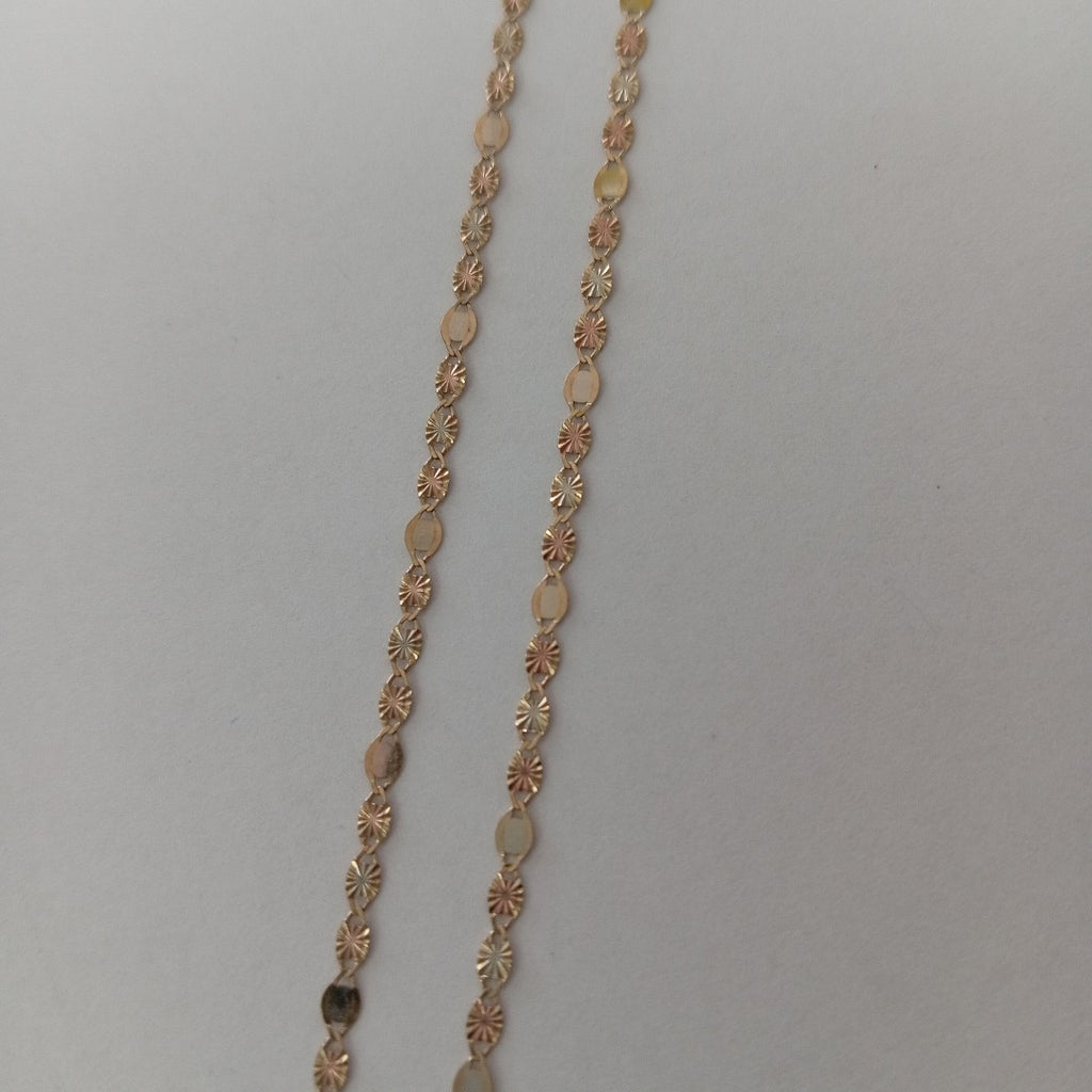 CADENA, MEDALLA RELIGIOSA ORO 10 K 2.9 GRMS (SEMINUEVO)