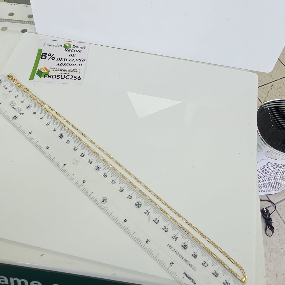 CADENA TEJIDO 3X1 14K 60 CM 5.7 GR (NUEVO)
