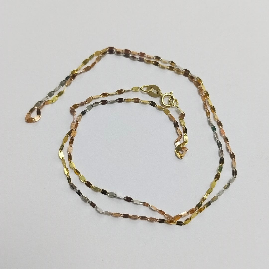 CADENA ORO, ORO COMBINADO 10 K 0.7 GRMS (SEMINUEVO)