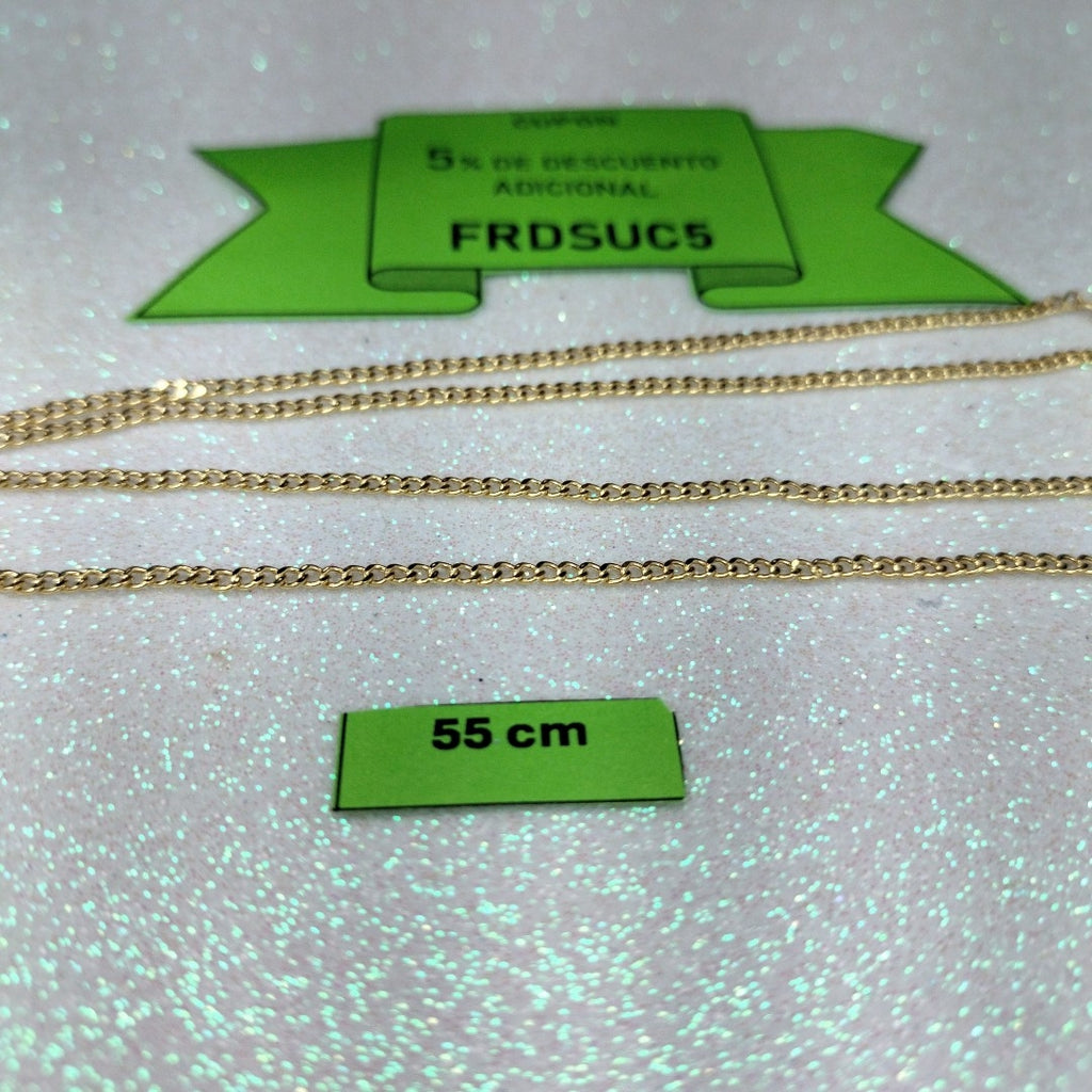 CADENAS BARBADA AMARILLA ORO 14K 2.1 (NUEVO)