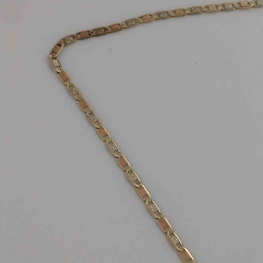 CADENA ORO, ORO COMBINADO 10 K 3.3 GRMS (SEMINUEVO)