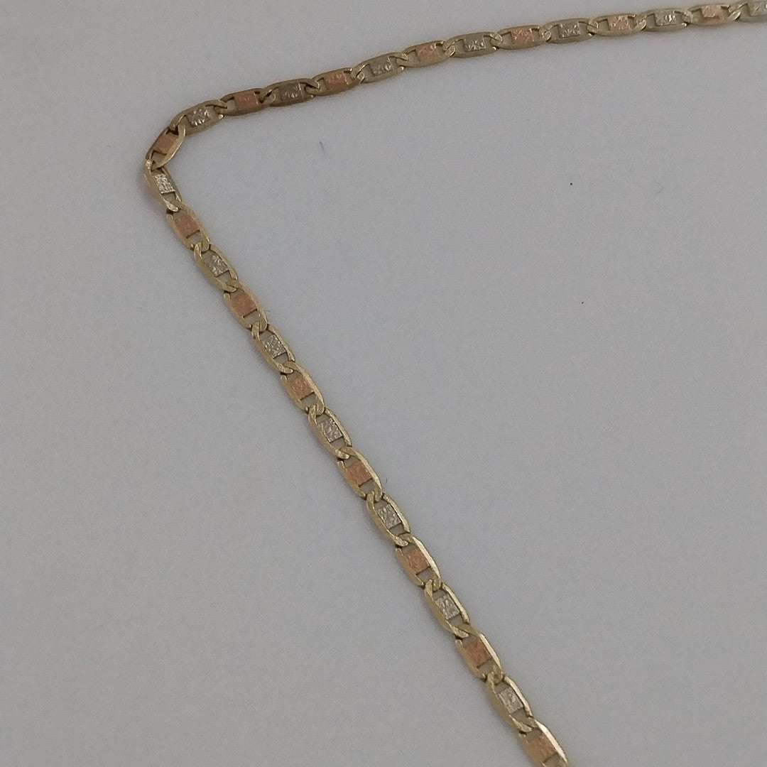 CADENA ORO, ORO COMBINADO 10 K 3.3 GRMS (SEMINUEVO)