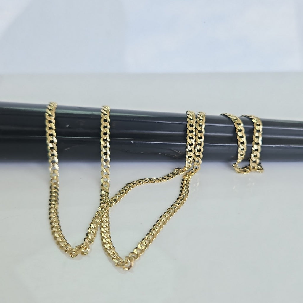 CADENA BARBADA 14K 60 CM 10 GR (NUEVO)