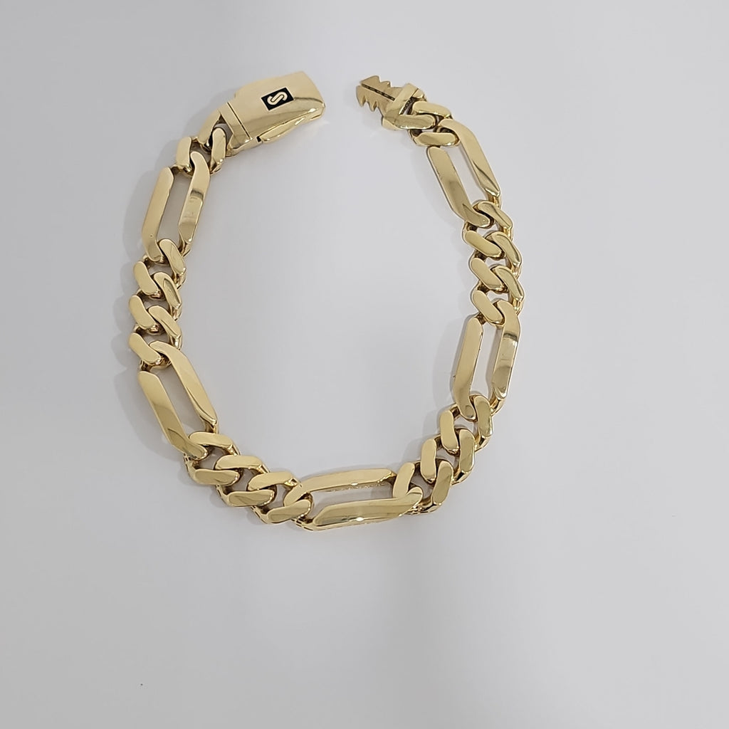 PULSERA CABALLERO MONACO ORO 14K 12.9 (NUEVO)