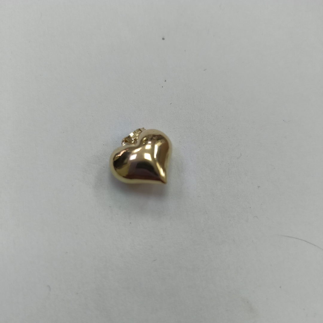DIJE TEJIDO CORAZON LISO 14K 1.3 GR (NUEVO)