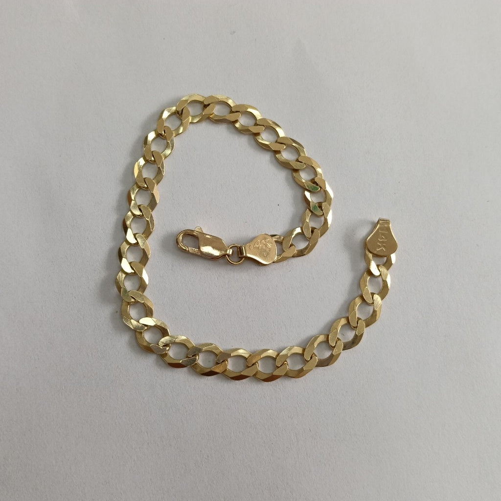 PULSERA BARBADA 14K 21 CM 11 GR (NUEVO)