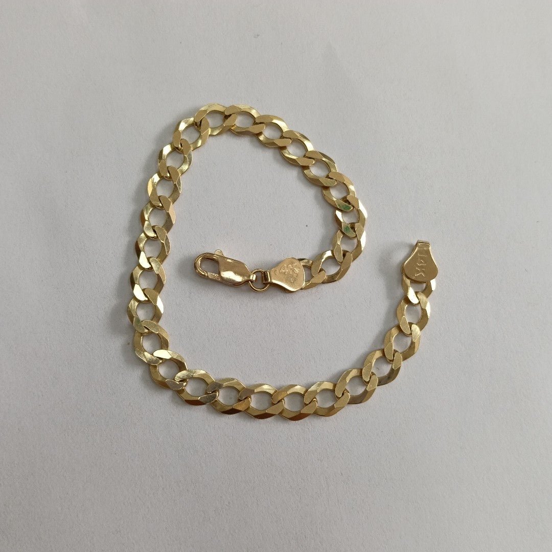 PULSERA BARBADA 14K 21 CM 11 GR (NUEVO)