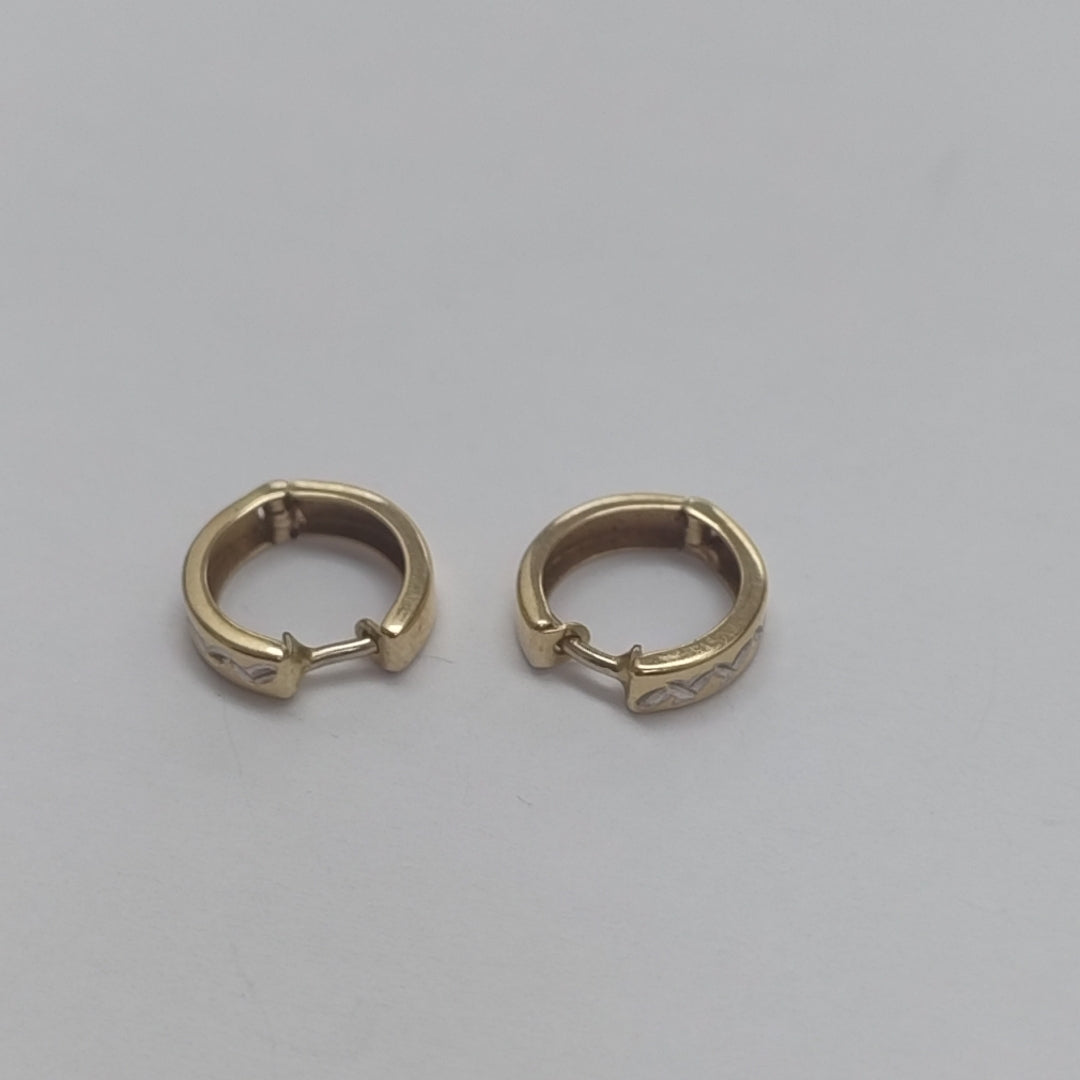 ARRACADAS PAR ORO 14 K 1,30 GRMS (SEMINUEVO)