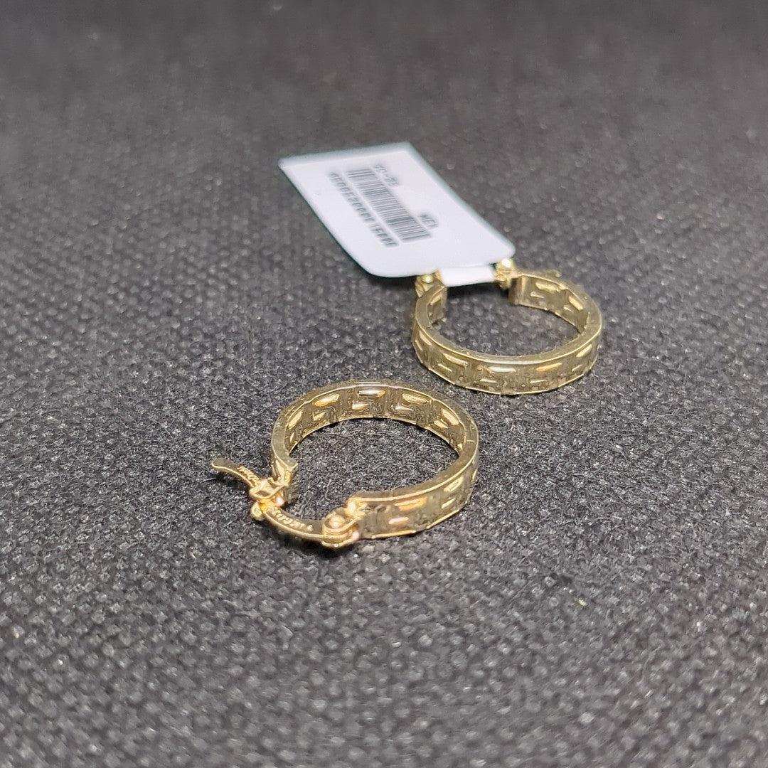 ARETES ARRACADAS FIG GRECAS 14K 1.8 GR (NUEVO)