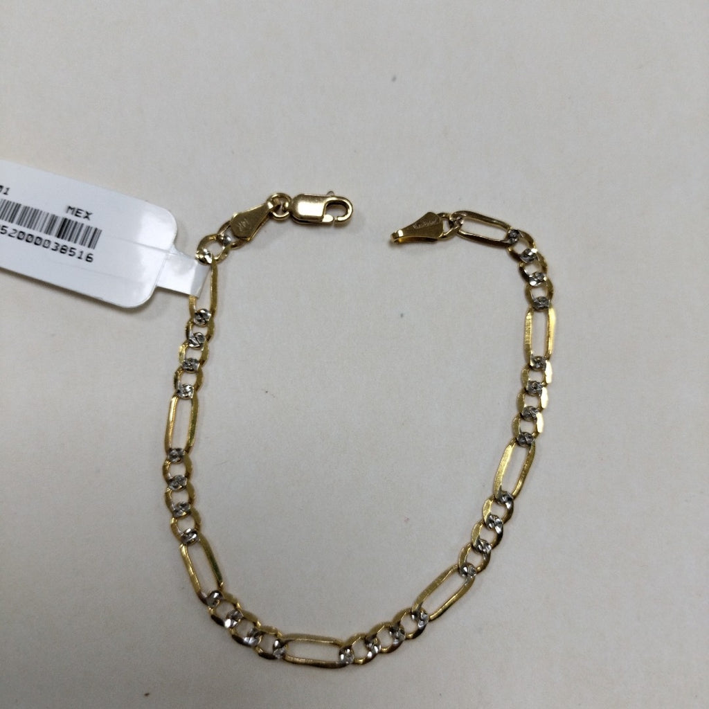 PULSERA 3X1 DIAMANTADA 14K 18 CM 3.9 GR (NUEVO)