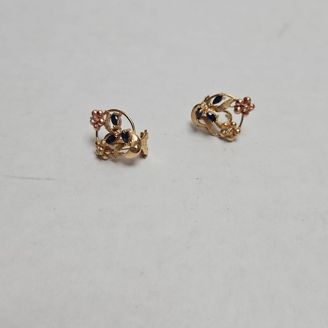 ARETES PAR ORO 8 K 3.9 GRMS (SEMINUEVO)
