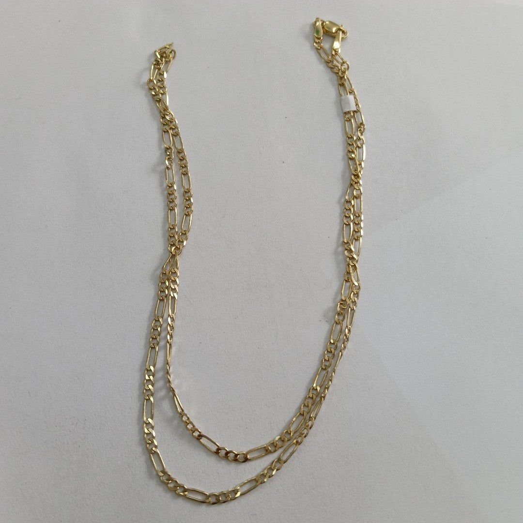 CADENA TEJIDO 3X1 14K 55 CM 5.2 GR (NUEVO)