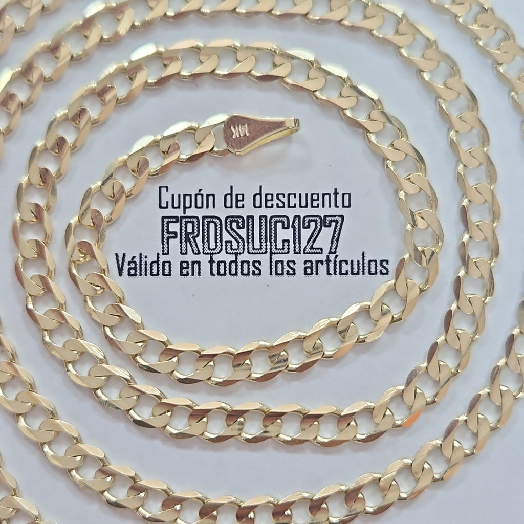CADENA BARBADA 14K 55 CM 12.5 GR (NUEVO)