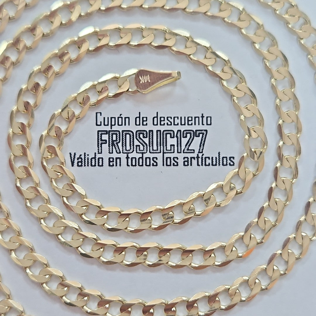 CADENA BARBADA 14K 55 CM 12.5 GR (NUEVO)
