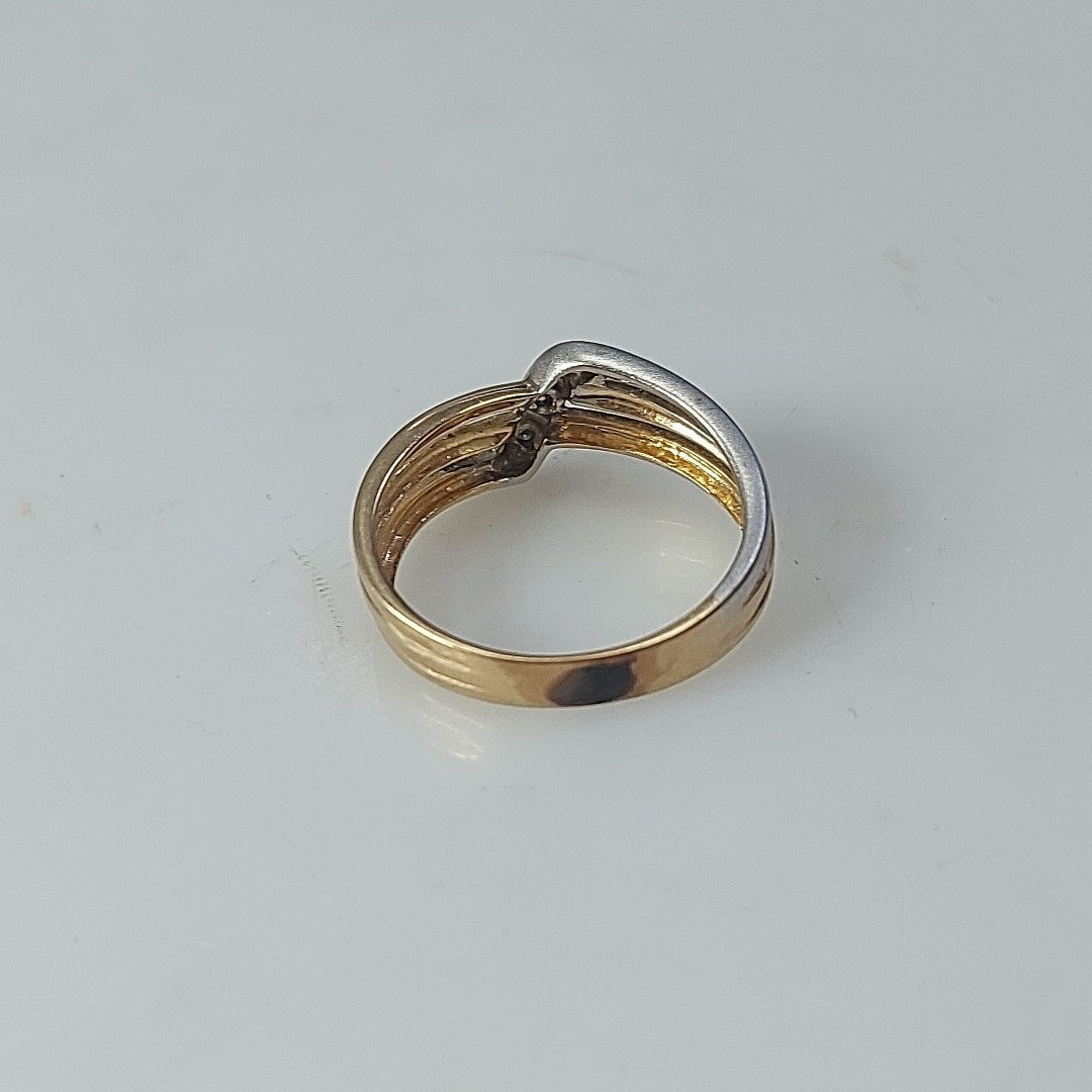 ANILLITO ORO COMBINADO 14 K 2.5 GRMS (SEMINUEVO)