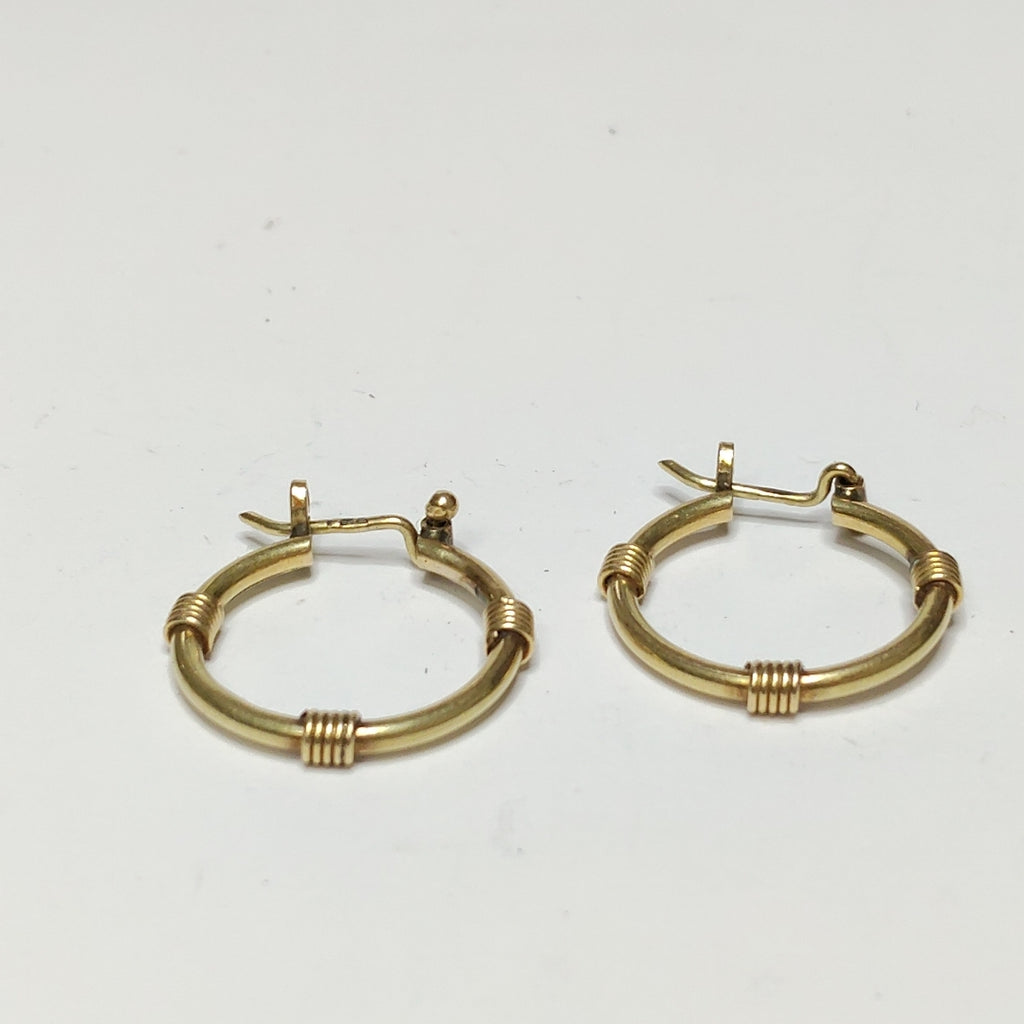 ARRACADAS PAR ORO 14 K 3.3 GRMS (SEMINUEVO)