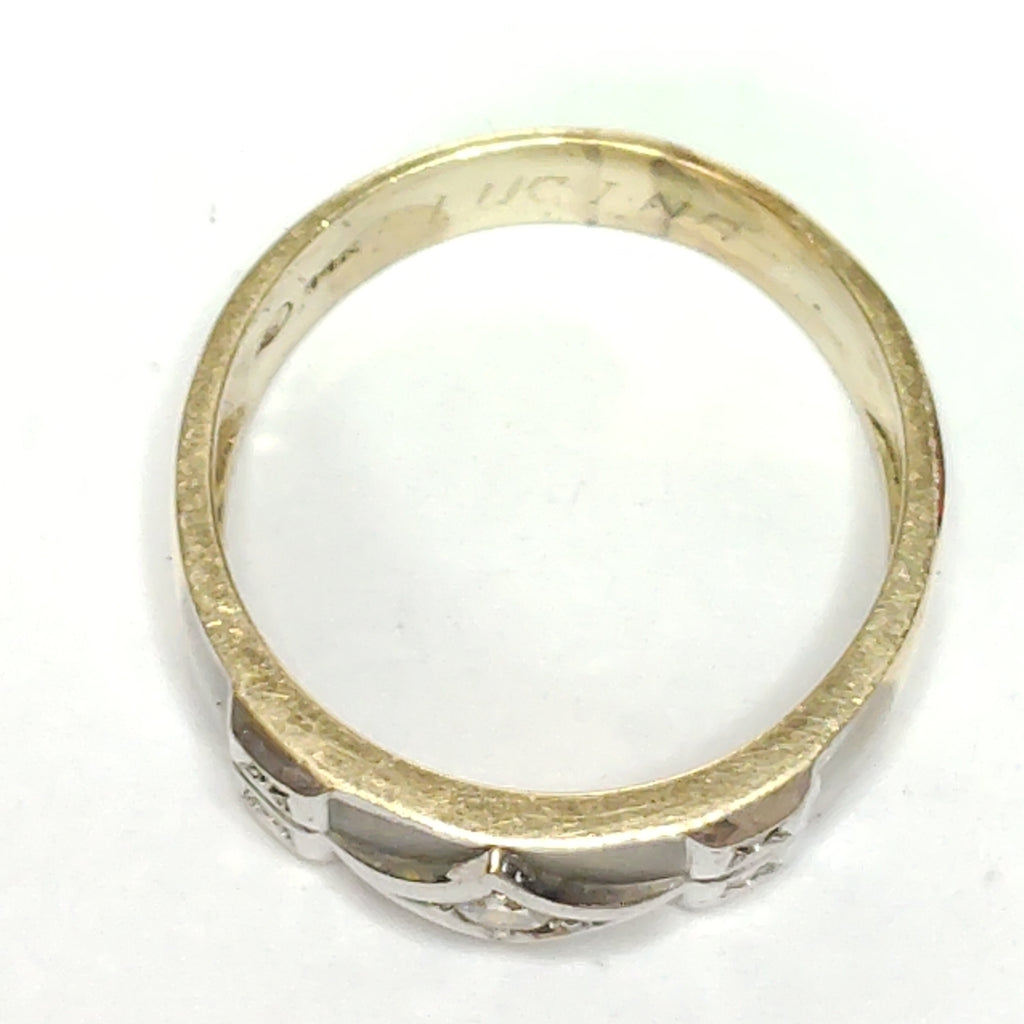 ARGOLLA ORO, ORO BLANCO 14 K 5.6 GRMS (SEMINUEVO)