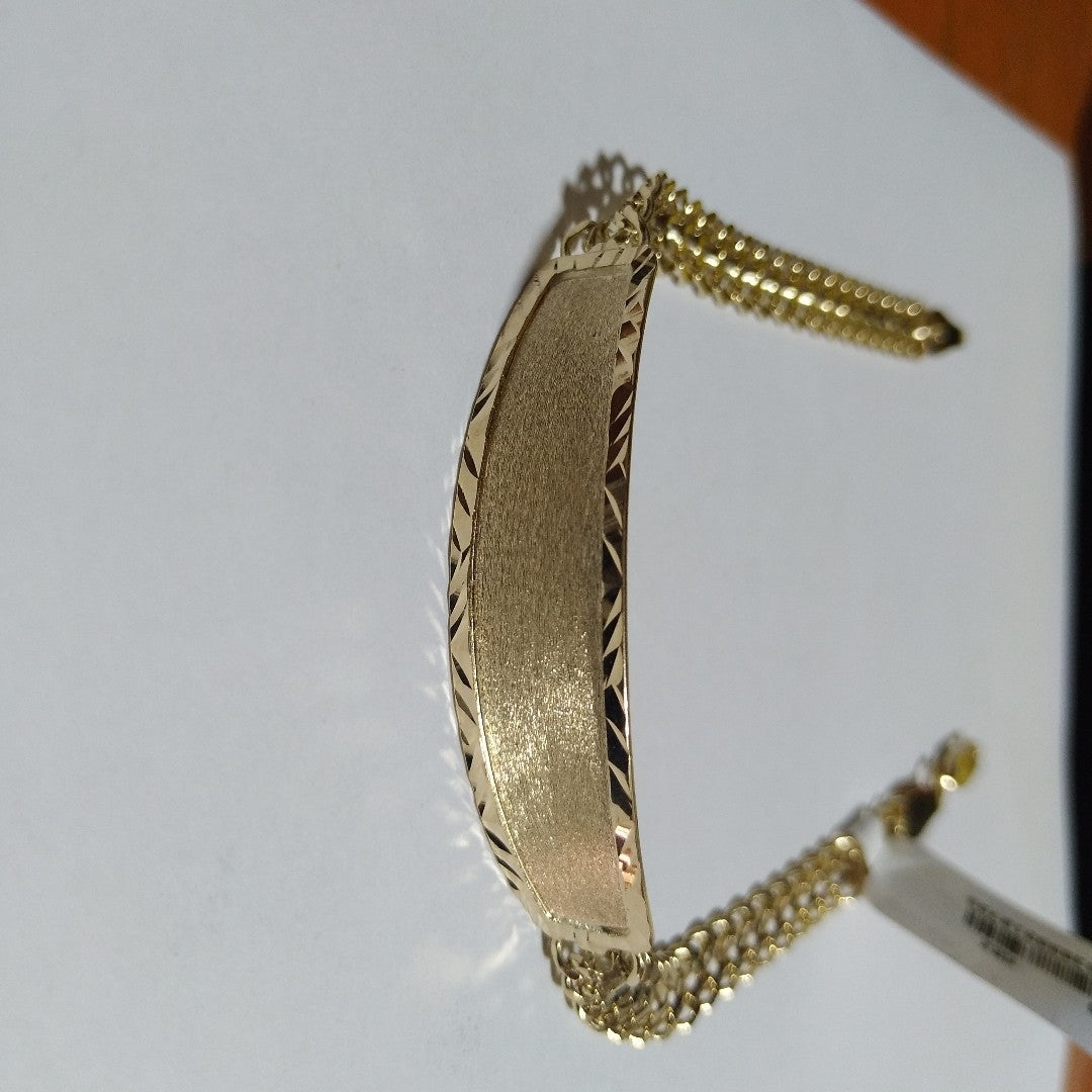 PULSERA ESCLAVA CHINO 14K 21 CM 9.8 GR (NUEVO)
