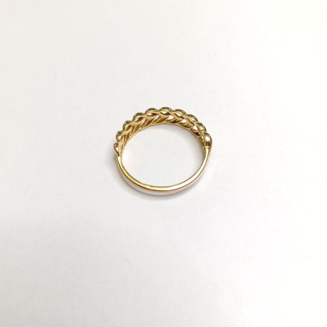 ANILLITO ORO COMBINADO 10 K 3 GRMS (SEMINUEVO)