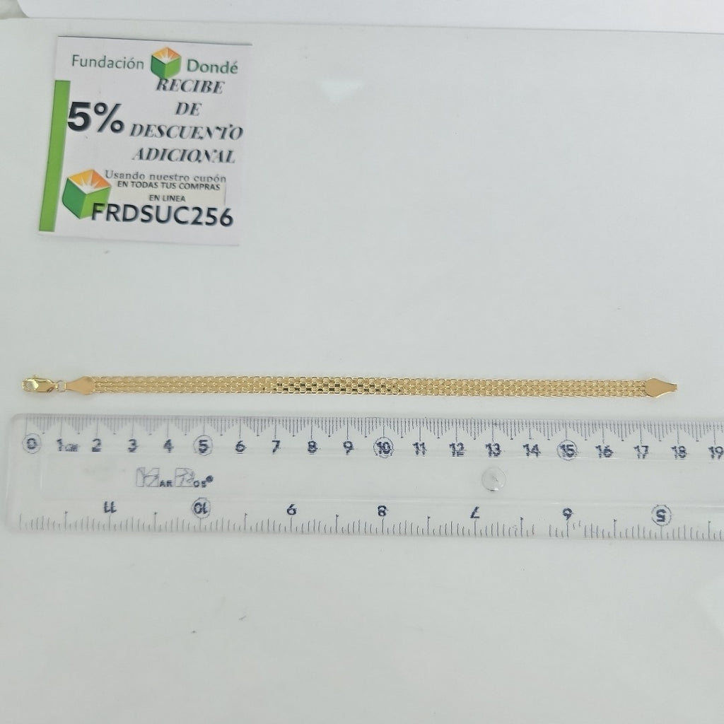 PULSERA ESPECIAL 14K 18 CM 4.4 GR (NUEVO)