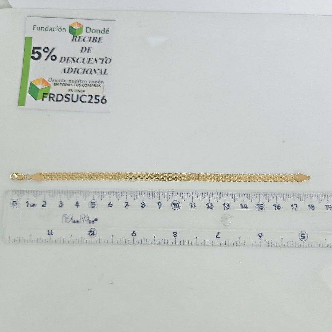 PULSERA ESPECIAL 14K 18 CM 4.4 GR (NUEVO)