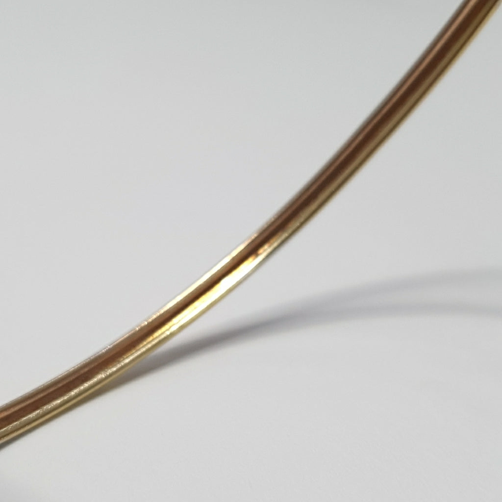 PULSERA RIGIDA ORO COMBINADO 10 K 3,30 GRMS (SEMINUEVO)