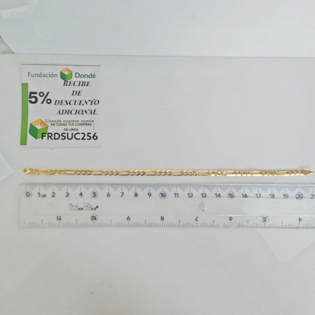 PULSERA 3X1 14K 21 CM 4.6 GR (NUEVO)