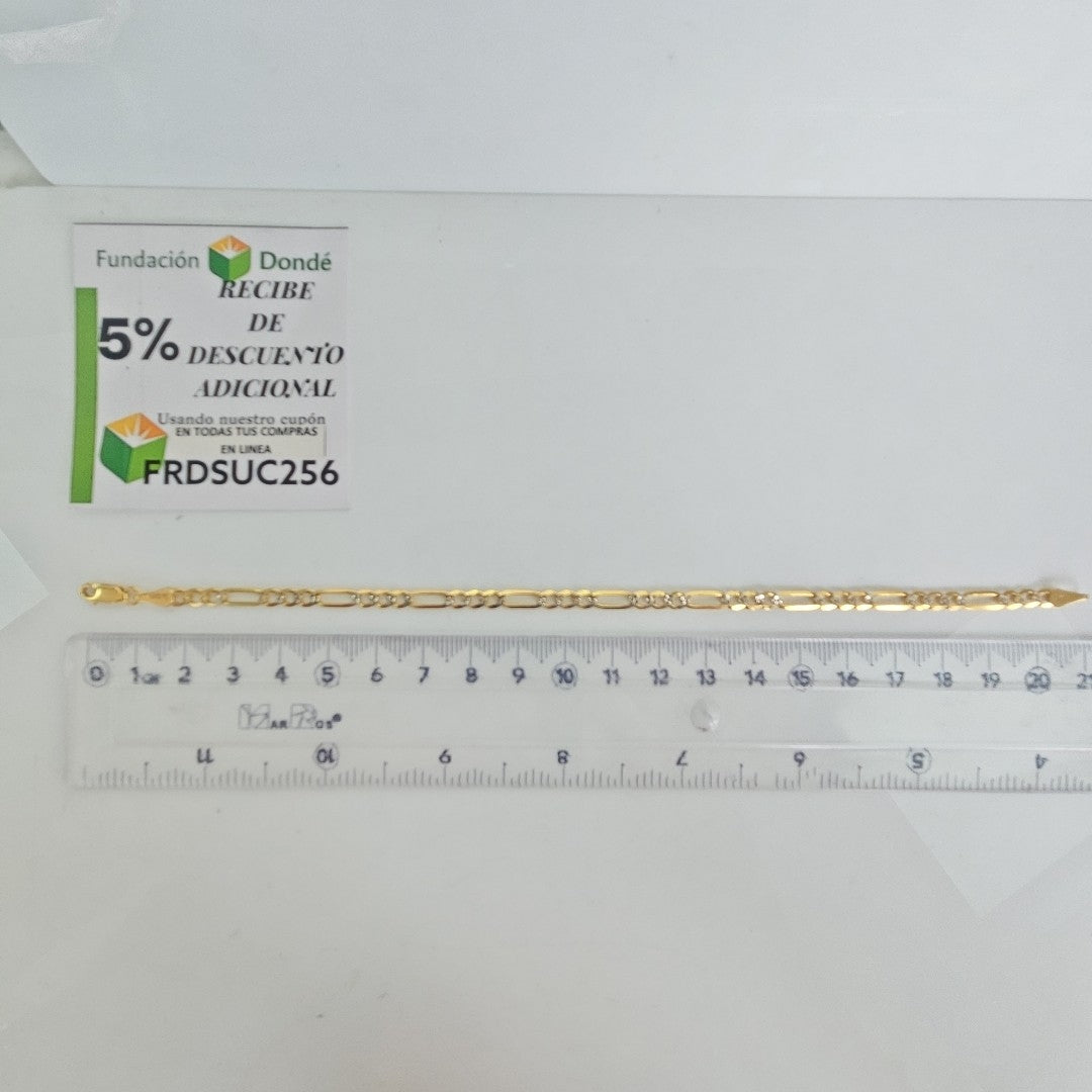 PULSERA 3X1 14K 21 CM 4.6 GR (NUEVO)