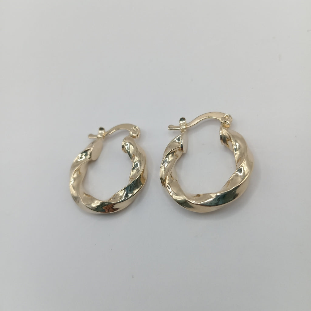 ARETES ARRACADA TORZAL 14K 2 GR (NUEVO)