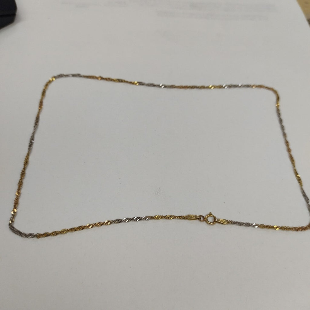 CADENA ORO COMBINADO 14 K 2,00 GRMS (SEMINUEVO)