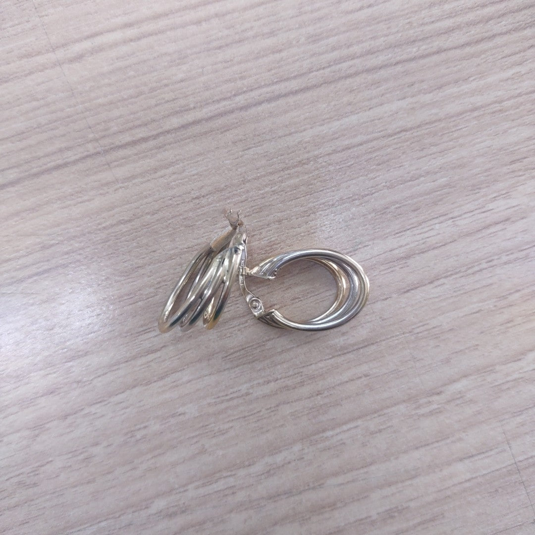 ARRACADAS PAR ORO 14 K 3.9 GRMS (SEMINUEVO)