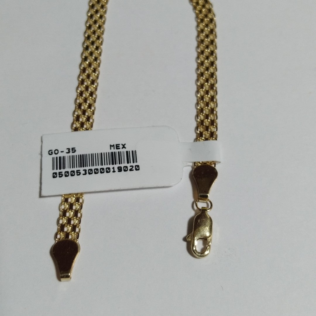 PULSERA ESPECIAL 14K 18 CM 4.4 GR (NUEVO)