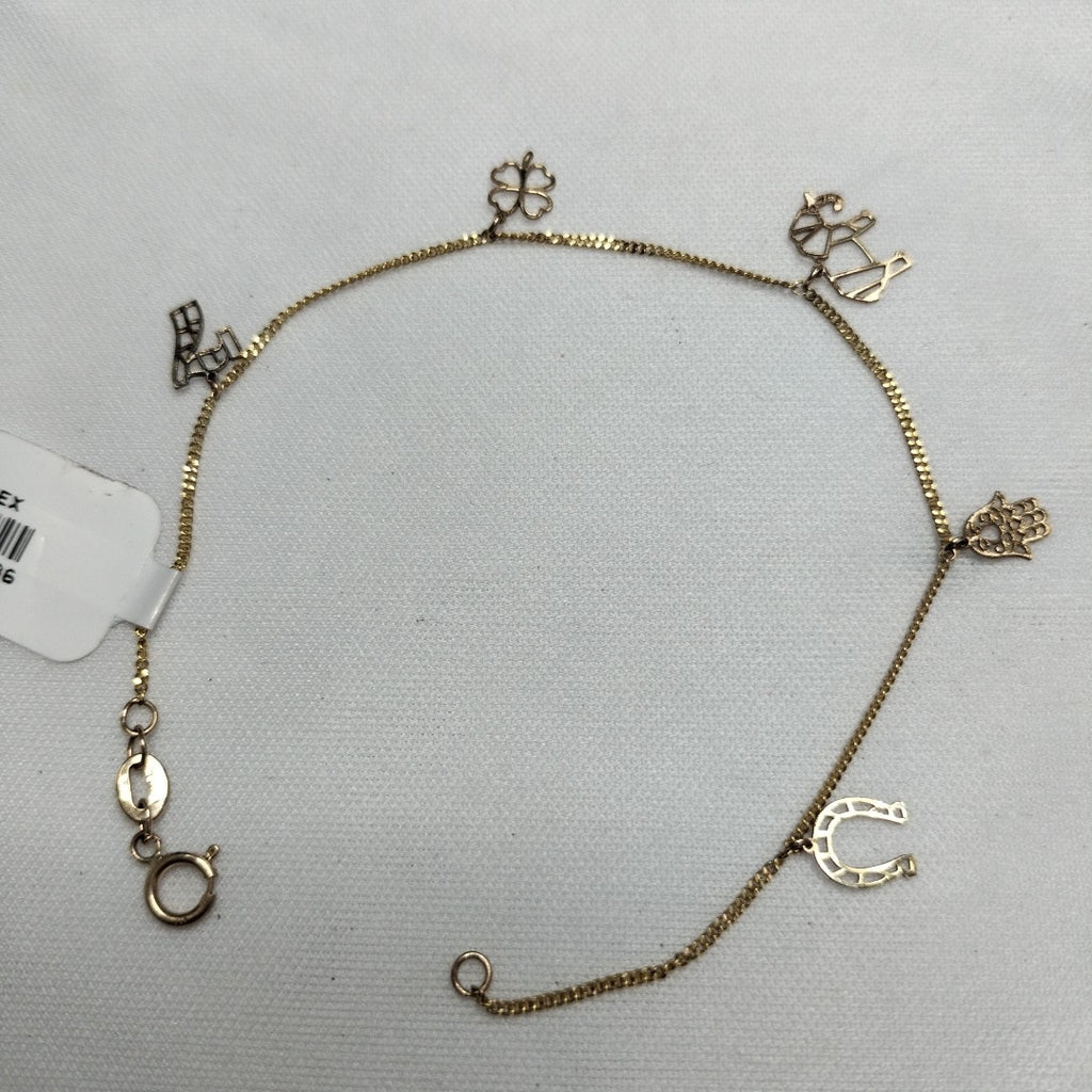PULSERA ESPECIAL DIJES 10K 18 CM 1.1 GR (NUEVO)
