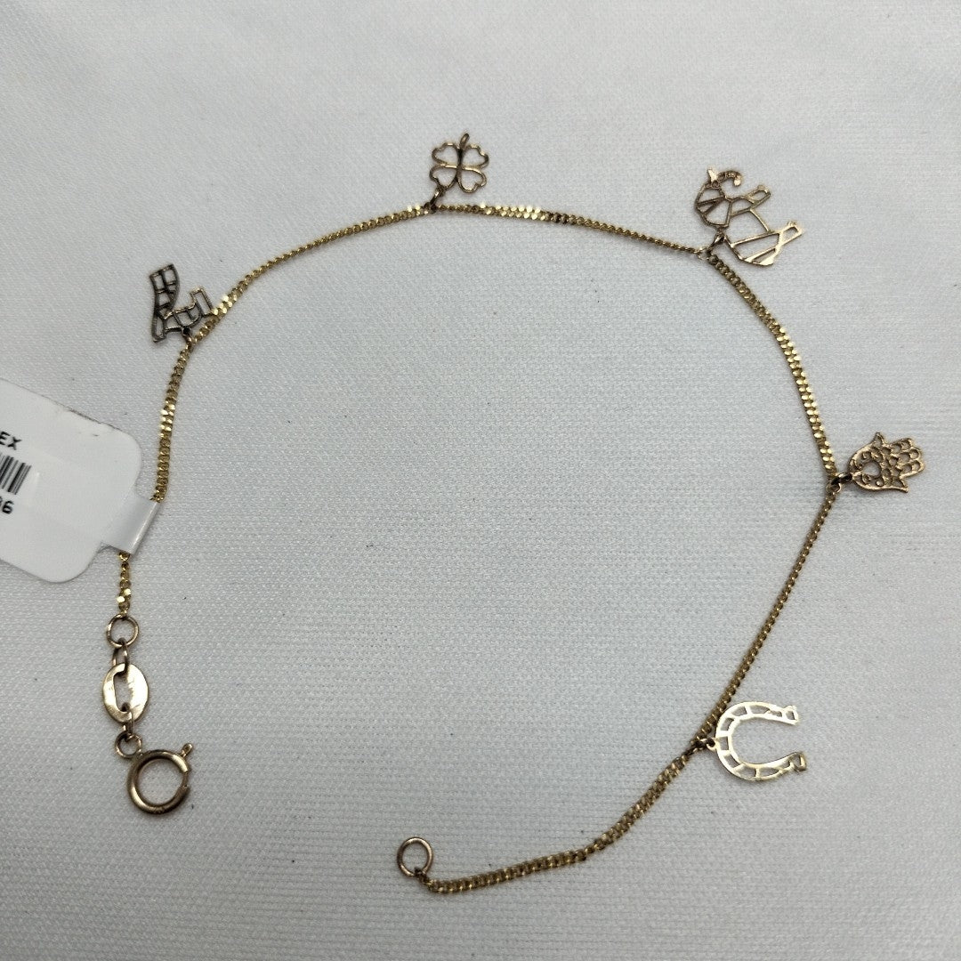 PULSERA ESPECIAL DIJES 10K 18 CM 1.1 GR (NUEVO)