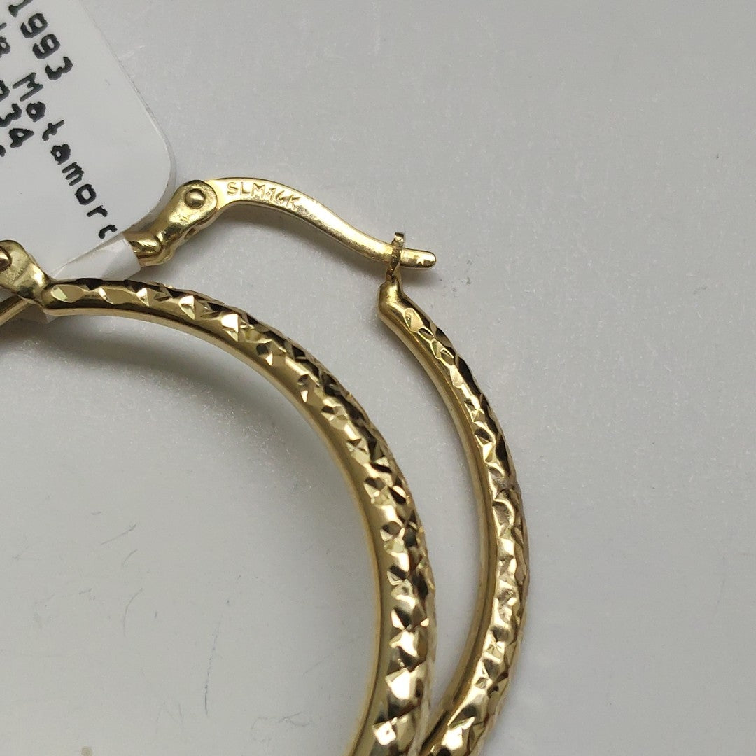ARRACADAS PAR ORO 14 K 2.6 GRMS (SEMINUEVO)