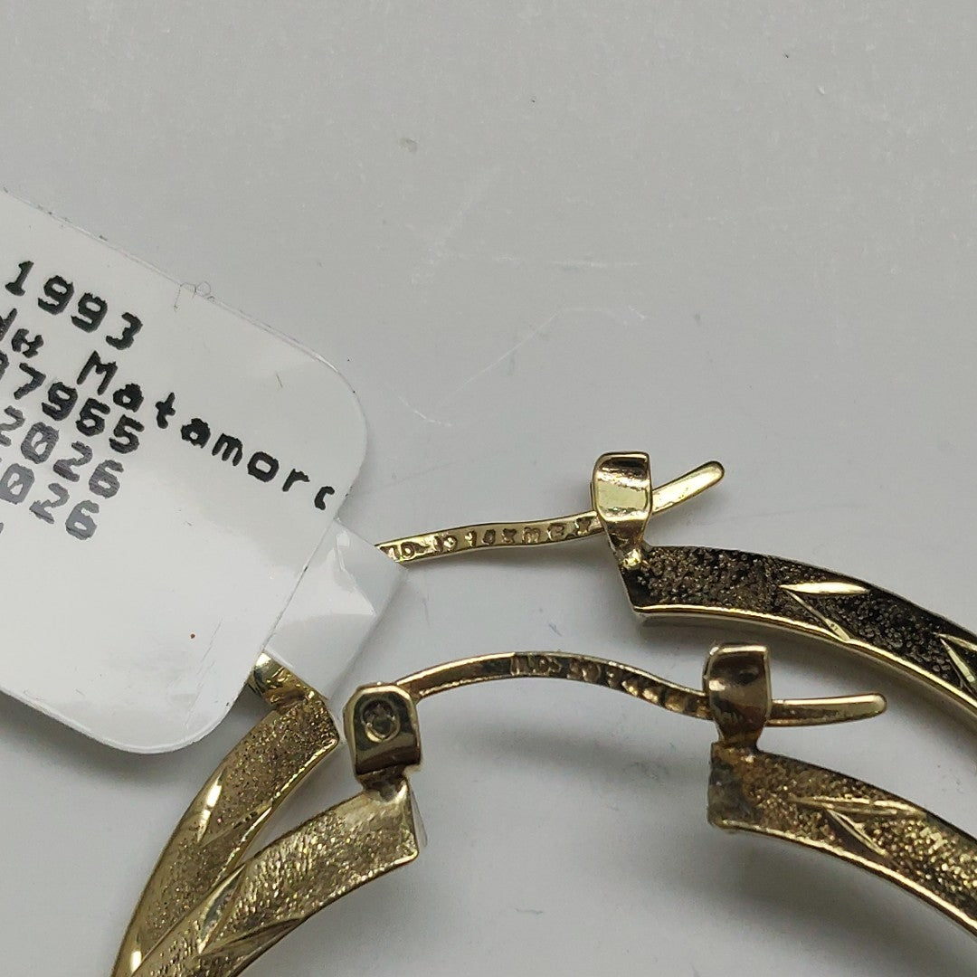 ARRACADAS PAR ORO 14 K 4.7 GRMS (SEMINUEVO)