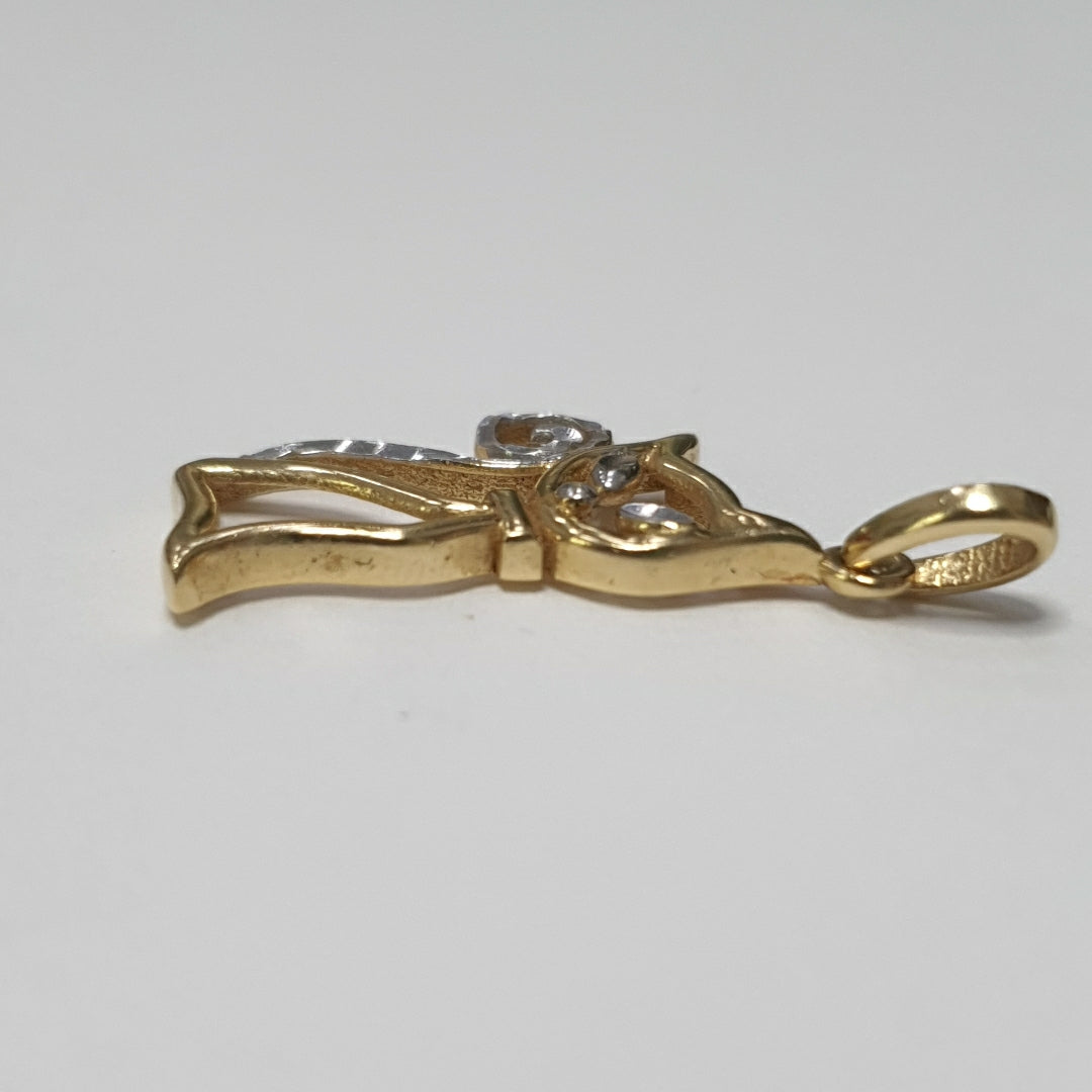 DIJE ORO,RODIADO 14 K 1,60 GRMS (SEMINUEVO)