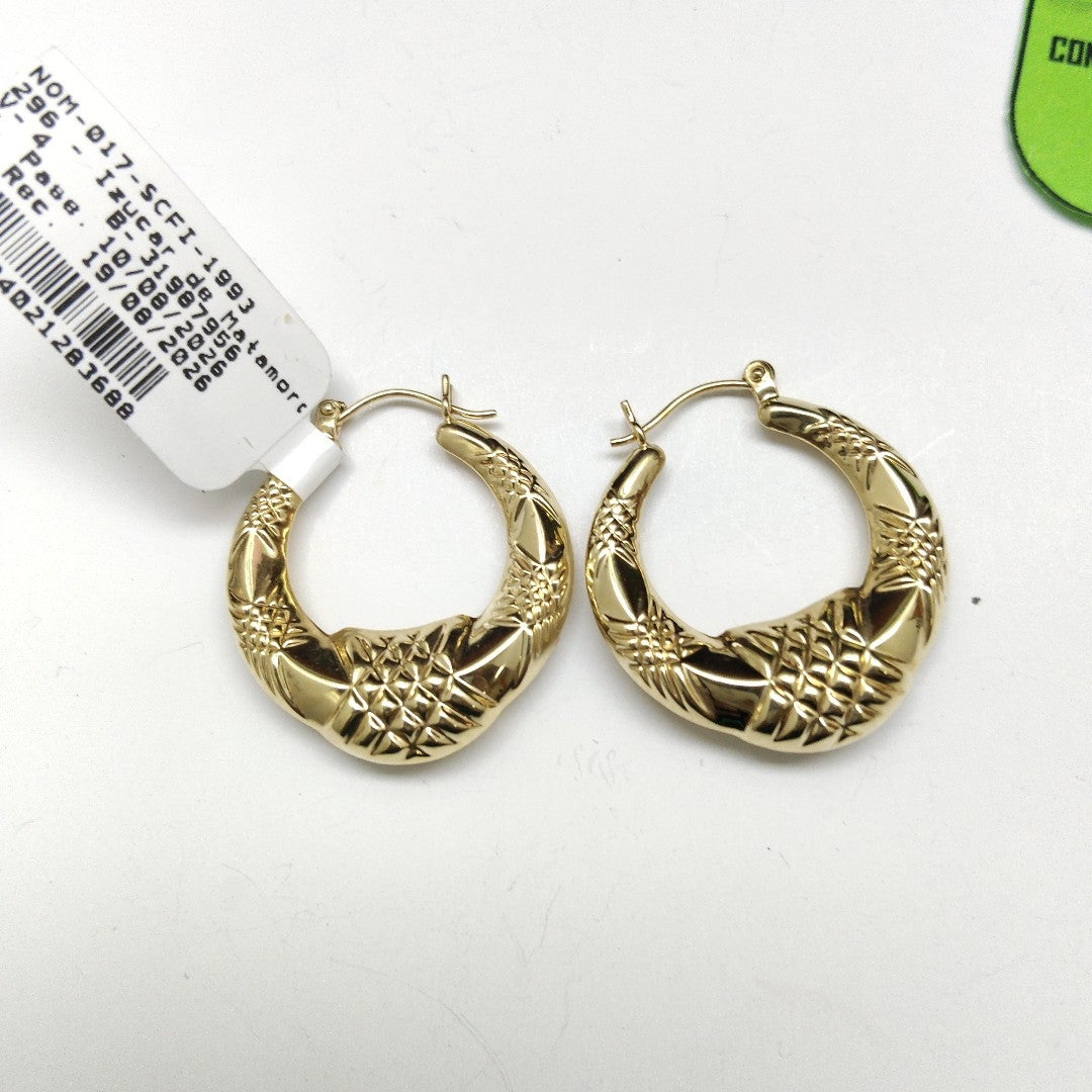 ARRACADAS PAR ORO 14 K 3.3 GRMS (SEMINUEVO)