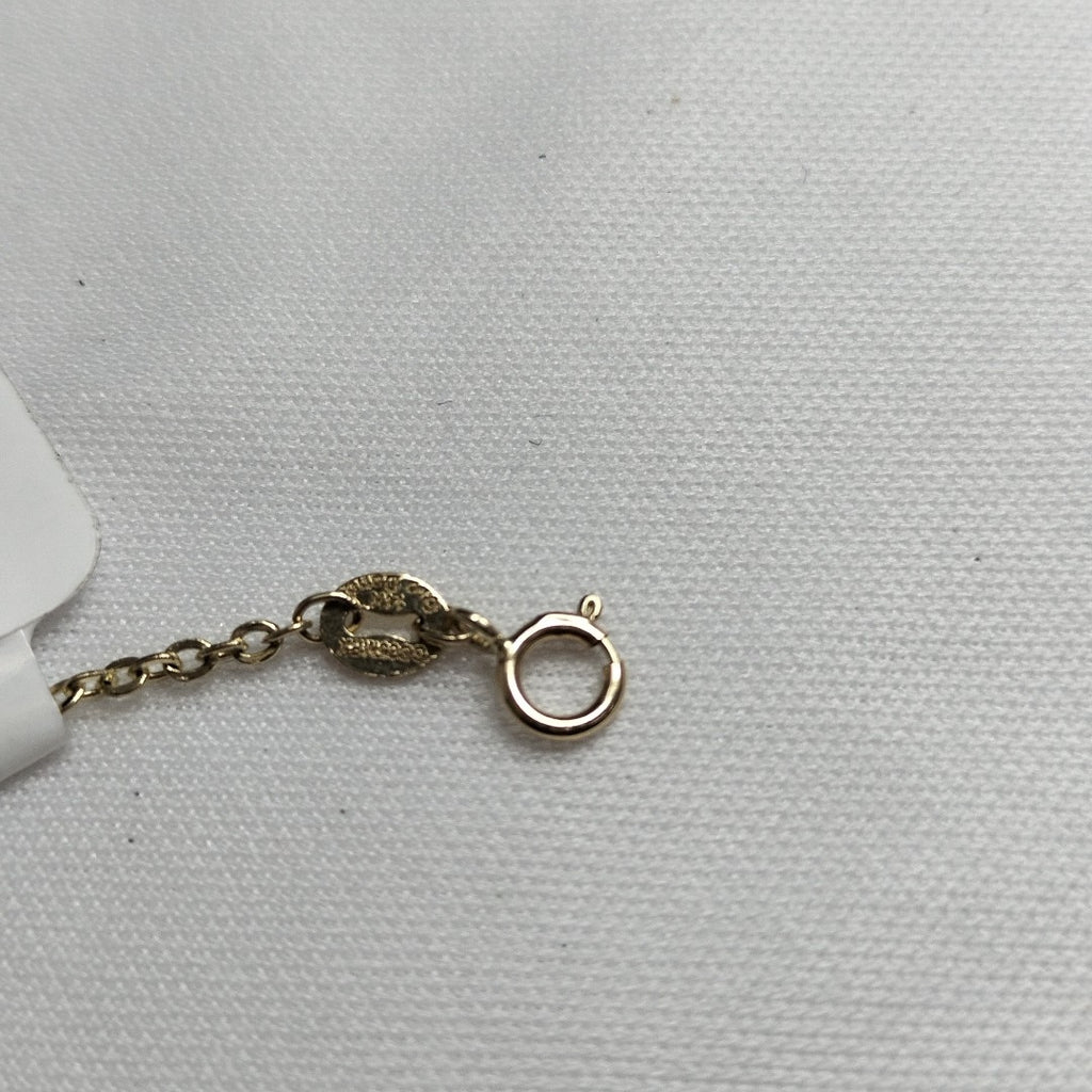 PULSERA TEJIDO ESPECIAL C CORAZONES 14K 18 CM 1.7 GR (NUEVO)