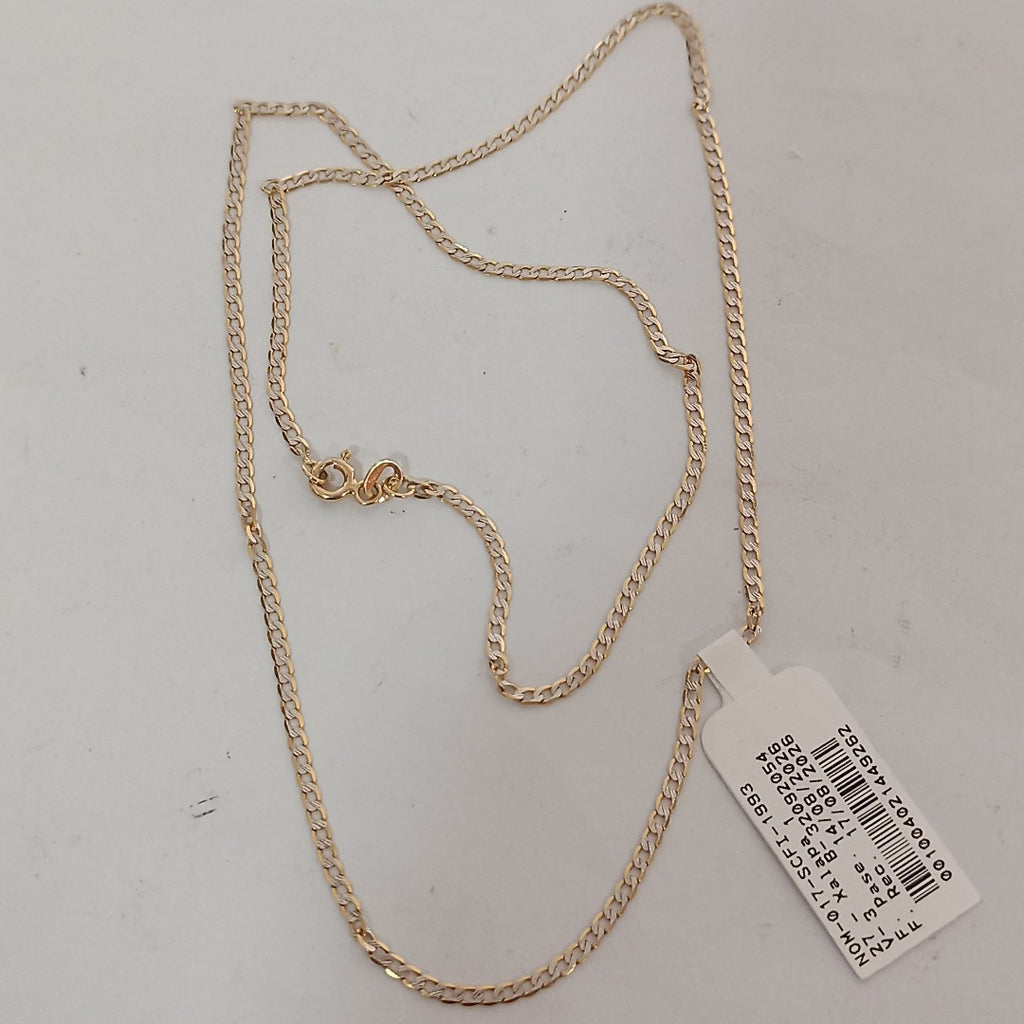 CADENA ORO, RODIADO 14 K 2.7 GRMS (SEMINUEVO)