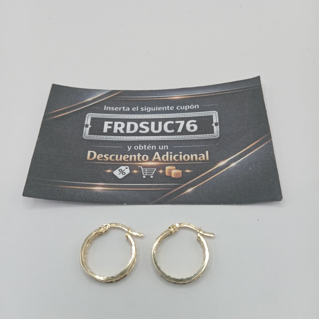 ARETES ARRACADAS FIG GRECAS 14K 1.7 GR (NUEVO)