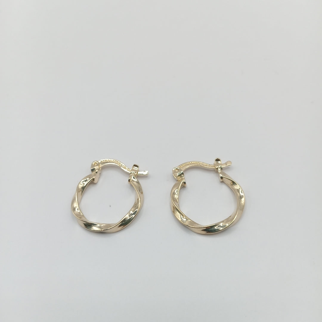 ARETES ARRACADAS TORZAL 14K 1.2 GR (NUEVO)