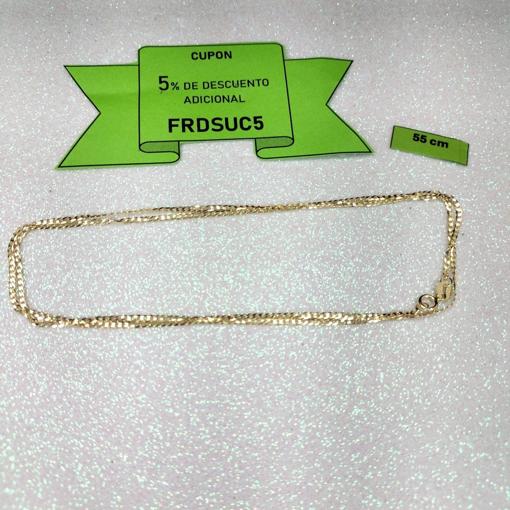 CADENAS BARBADA AMARILLA ORO 14K 2.2 (NUEVO)