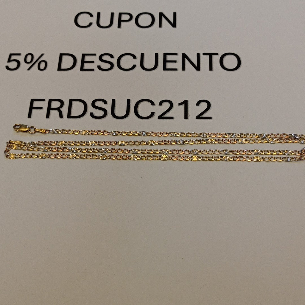 CADENA ORO COMBINADO 14 K 4.5 GRMS (SEMINUEVO)