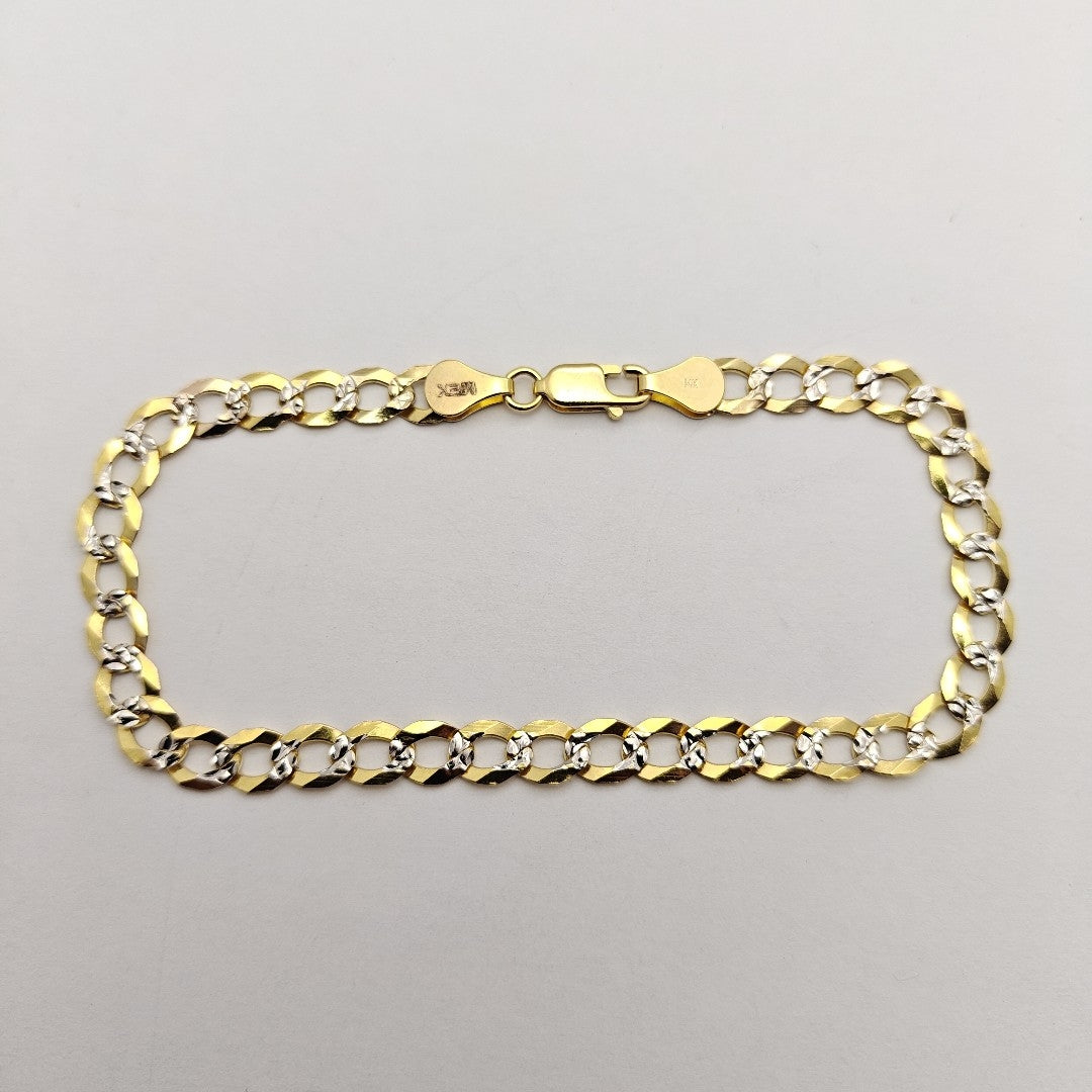 PULSERA BARBADA 14K 21 CM 6.4 GR (NUEVO)