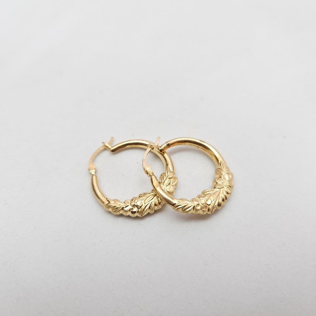 ARRACADAS PAR ORO 14 K 2,60 GRMS (SEMINUEVO)