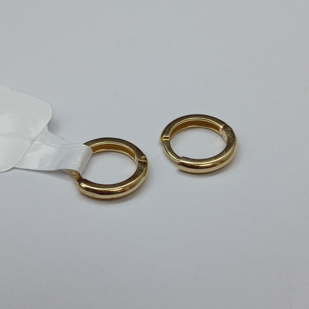 ARETES ARRACADAS LISAS 10K 1.2 GR (NUEVO)