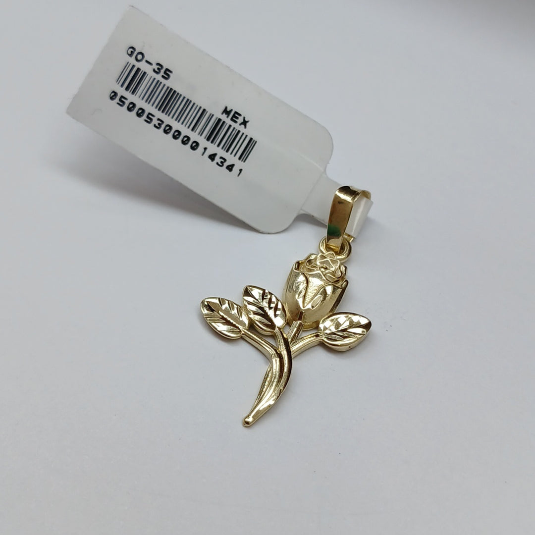 DIJE ROSA 10K 1.4 GR (NUEVO)