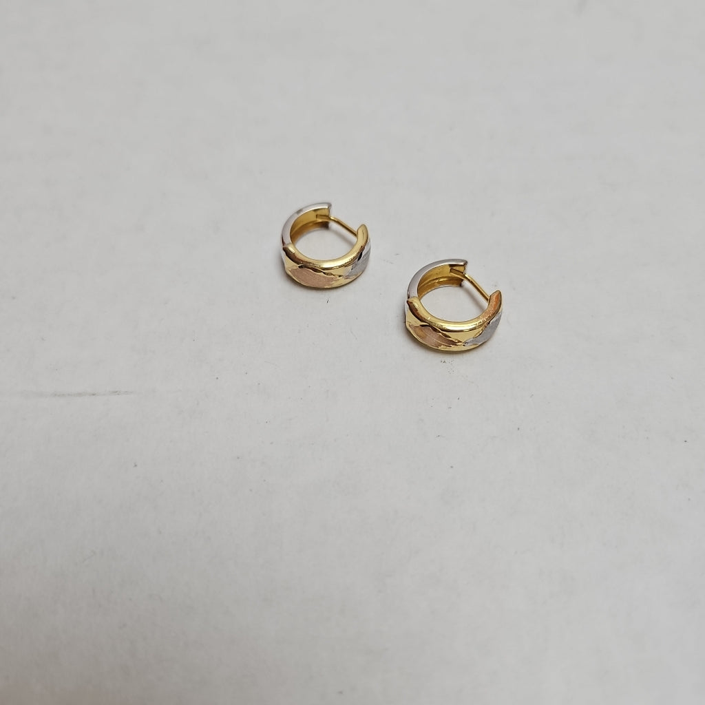 ARRACADAS PAR ORO, ORO BLANCO 14 K 1.3 GRMS (SEMINUEVO)